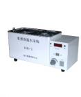  HH-2水浴鍋.工作水箱不銹鋼成形，抗腐蝕性能強(qiáng)。溫控精確，數(shù)字顯示，自動(dòng)控溫。帶有磁力攪拌，工作中水溫均勻?？讛?shù):2
加熱功能:500W.熔絲管:3A.溫控范圍:室溫-100℃.溫升速度:從室溫升至-100℃≤±70mins.溫度均勻性:±1℃.使用環(huán)境:環(huán)境溫度 16-40℃, 相對(duì)溫度≤80℃.控溫精度:≤±1℃