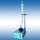 SYA-260石油產(chǎn)品水分試驗器,測定石油產(chǎn)品中的水含量，用百分數(shù)表示。電爐加熱功率：350W.蒸餾燒瓶：500ml.直管式冷凝管。
