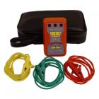 
● 可檢測(cè)頻率40Hz至60Hz，電壓100V至600V以內(nèi)的三相交流電源。 

● 有斷相時(shí)，LED及聲音報(bào)警；順時(shí)針箭頭及LED的點(diǎn)亮順序顯示三相電相序的正、反向。 

● 儀器無金屬件外露，絕緣性能好，安全可靠。 

● 體積小，重量輕，攜帶方便。


