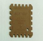 Elcometer 154塑料濕膜梳 ABS塑料材質(zhì)，Elcometer 154塑料濕膜梳為一次性使用的測(cè)量器具，針對(duì)ISO或用戶要求記錄濕膜厚度。每片濕膜梳上有公制和英制二種量程，一面為50~800μm，另一面為2~32mils。


