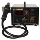 ·傳感器閉合回路控制，溫度精確穩(wěn)定,可安全拆焊QFP,PLCC,SOP,BGA

  等對溫度敏感的元器件。

·智能冷卻系統(tǒng)，工作完畢關(guān)機(jī)后延時送風(fēng),風(fēng)溫低于100℃后自動切斷電源。

·采用原裝進(jìn)口發(fā)熱絲，升溫快速，使用壽命長，焊接安全性能好，溫度恒定可調(diào)。

·采用原裝進(jìn)口氣泵、低振動、無噪音設(shè)計、保持工作環(huán)境的清靜。

·設(shè)計溫度采用數(shù)碼LED顯示，使操作更方便。

·防靜電設(shè)計，防止因靜電及漏電而損壞PCB板。
