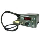 ·采用不銹鋼發(fā)熱芯，與烙鐵頭緊密接觸，測溫靈敏，回溫迅速，且壽命長。

·發(fā)熱芯與烙鐵頭分體設(shè)計(jì)，焊嘴與國際品牌相同通用，節(jié)省使用成本，更換方便。

·采用單片機(jī)控制，控溫精確、穩(wěn)定。

·旋鈕調(diào)節(jié)輸入數(shù)據(jù)、數(shù)碼管顯示、操作方便快捷，顯示直觀。

·智能化插卡溫度管理，防止操作人員誤調(diào)溫度，保證生產(chǎn)工藝。

·數(shù)字式校溫，校正準(zhǔn)確。
