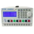 特點(diǎn)及優(yōu)點(diǎn)

·數(shù)字化可編程程控電源。

·3路可調(diào)輸出，具有獨(dú)立、串聯(lián)、并聯(lián)三種工作模式。

·192*64LCD顯示器，可同時(shí)顯示多組設(shè)定及輸出值(可變更顯示模式)。

·窗口化直覺(jué)式智能型操作接口，方便使用者操作。

·搞穩(wěn)定度、低漂移。

·過(guò)電壓、過(guò)電流、過(guò)溫度保護(hù)等多重保護(hù)方式。

·智能型風(fēng)扇控制(隨著輸出功率變換)。

·內(nèi)建蜂鳴器作為警告提示。

·精確軟件校正。

·飛梭旋鈕(微調(diào)與粗調(diào))

·90組設(shè)定記憶存儲(chǔ)。

·獨(dú)立、串聯(lián)、并聯(lián)模式。

·1秒的定時(shí)器為輸出工作回路(Auto Step runing)
