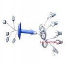 技術(shù)特征： 
(1)測量方式：反光彩色顯示
(2)測量點數(shù)（個）：2，（3）
(3)最大量程（mm）：200 
(4)讀數(shù)精度（mm）：1
(5)安裝錨孔直徑（mm）：28～33